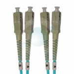 Bespoke SC-SC OM4 Duplex Patchcord in Conduit