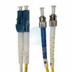 LC-FC 9/125 (OS1) Armoured Patchcords BLUE