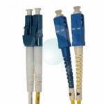 LC-SC 9/125 (OS1) Armoured Patchcords BLUE