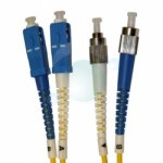 SC-FC 9/125 (OS1) Armoured Patchcords BLUE