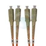 Bespoke SC-SC OM3 Duplex Patchcord in Conduit