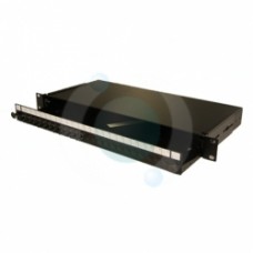 12 way FC Multimode 19" 1u Sliding BLACK Patchpanel