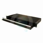 16 way ST Multimode 19" 1u Sliding BLACK Patchpanel