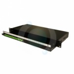 4 way FCAPC Singlemode 19" 1u Sliding BLACK Patchpanel