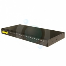 8 way FC Multimode 19" 1u BLACK Patchpanel