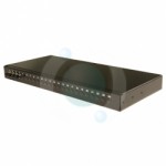 12 way ST Multimode 19" 1u BLACK Patchpanel