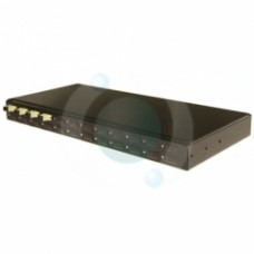 4 way MTRJ Multimode 19" 1u BLACK Patchpanel