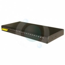 12 way ST Singlemode 19" 1u BLACK Patchpanel