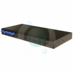 12 way SC Simplex Singlemode 19" 1u BLACK Patchpanel