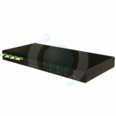 12 Way LCAPC Singlemode Duplex loaded 19" 1U loaded BLACK Patchpanel