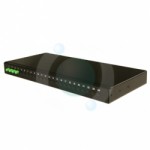 4 Way FCAPC Singlemode Duplex loaded 19" 1U loaded BLACK Patchpanel