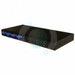 24 way LC QUAD Singlemode 19" 1u BLACK Patchpanel