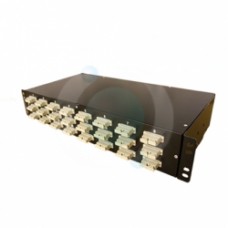 24 Way LC QUAD Multimode 19" 2u BLACK Patchpanel