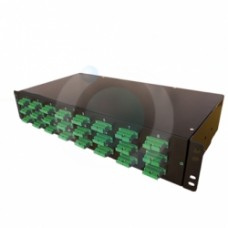 32 Way SCAPC Duplex Singlemode 19" 2u BLACK Patchpanel