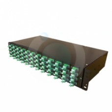 48 Way E2000APC Singlemode 19" 2u BLACK Patchpanel