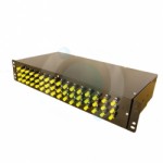 48 Way ST Singlemode 19" 2u BLACK Patchpanel