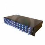 24 Way E2000 Singlemode 19" 2u BLACK Patchpanel