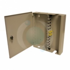 16 Way FC Singlemode Single Door Lockable Wall Mount Box