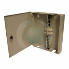 4 Way LC Duplex Multimode Single Door Lockable Wall Mount Box