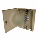 12 Way E2000 Singlemode Single Door Lockable Wall Mount Box