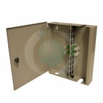 12 Way E2000APC Singlemode Single Door Lockable Wall Mount Box