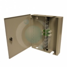 4 Way E2000APC Singlemode Single Door Lockable Wall Mount Box
