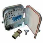 4 Way MTRJ IP65 Rated Wall Box (181 x 207 x 45mm)