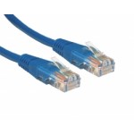 0.25M CAT5E UTP BLUE PVC Patchcord with Flush Moulded Boot 24AWG