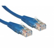2M CAT5E UTP BLUE PVC Patchcord with Flush Moulded Boot 24AWG