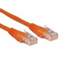 2M CAT5E UTP ORANGE PVC Patchcord with Flush Moulded Boot 24AWG