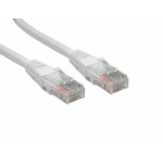 0.25M CAT5E UTP WHITE PVC Patchcord with Flush Moulded Boot 24AWG