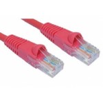 0.5M CAT5E UTP RED PVC Patchcord with Snagless Boot 24AWG