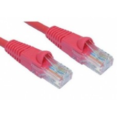10M CAT5E UTP RED PVC Patchcord with Snagless Boot 24AWG