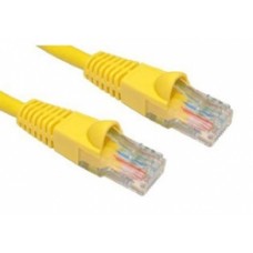 1M CAT5E UTP YELLOW PVC Patchcord with Snagless Boot 24AWG