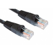 5M CAT5E UTP BLACK PVC Patchcord with Snagless Boot 24AWG