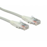 0.5M CAT5E UTP GREY LSZH Patchcord with Flush Moulded Boot 24AWG