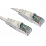 0.5M CAT5E FTP GREY PVC Shielded Patchcord with Moulded Snagless Boot 26AWG