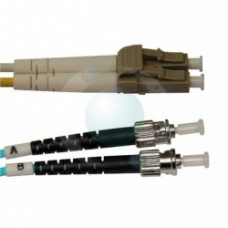 3m LC-ST OM3 AQUA Duplex Patchcord