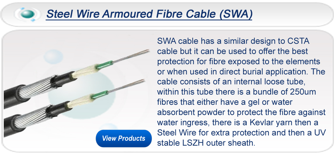 Steel Wire Armoured Fibre Optic Cable (SWA)